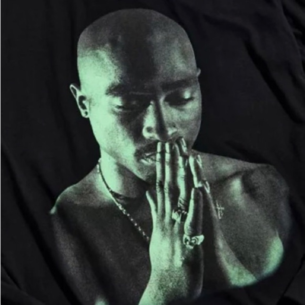 Tupac Hail Mary long sleeves tee .